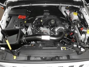 Jeep Wrangler Performance Air Intake - K&N Engineering - Blackhawk - Black - `18-`19